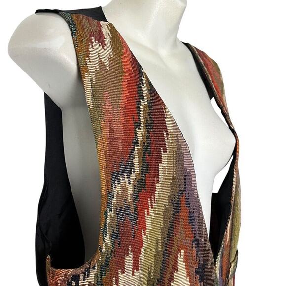 J Lewis Collections LTD Vintage Aztec Southwestern Western Vest Womens sz M - Picture 4 of 15